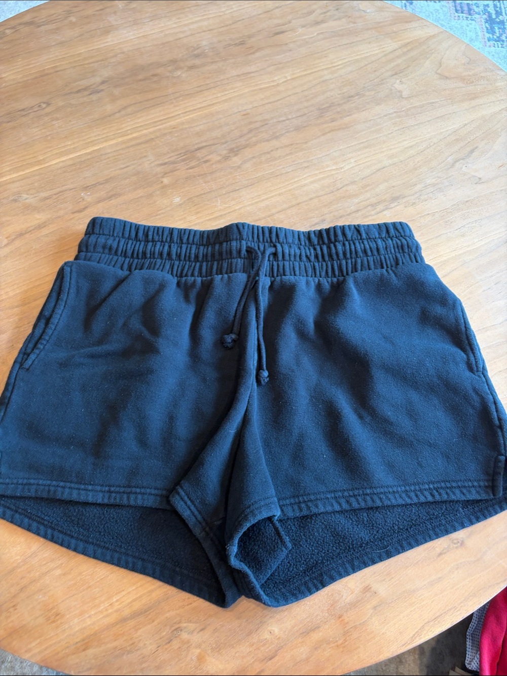 Black Women's Fleece Lounge Shorts - Soft Pull-On Comfort